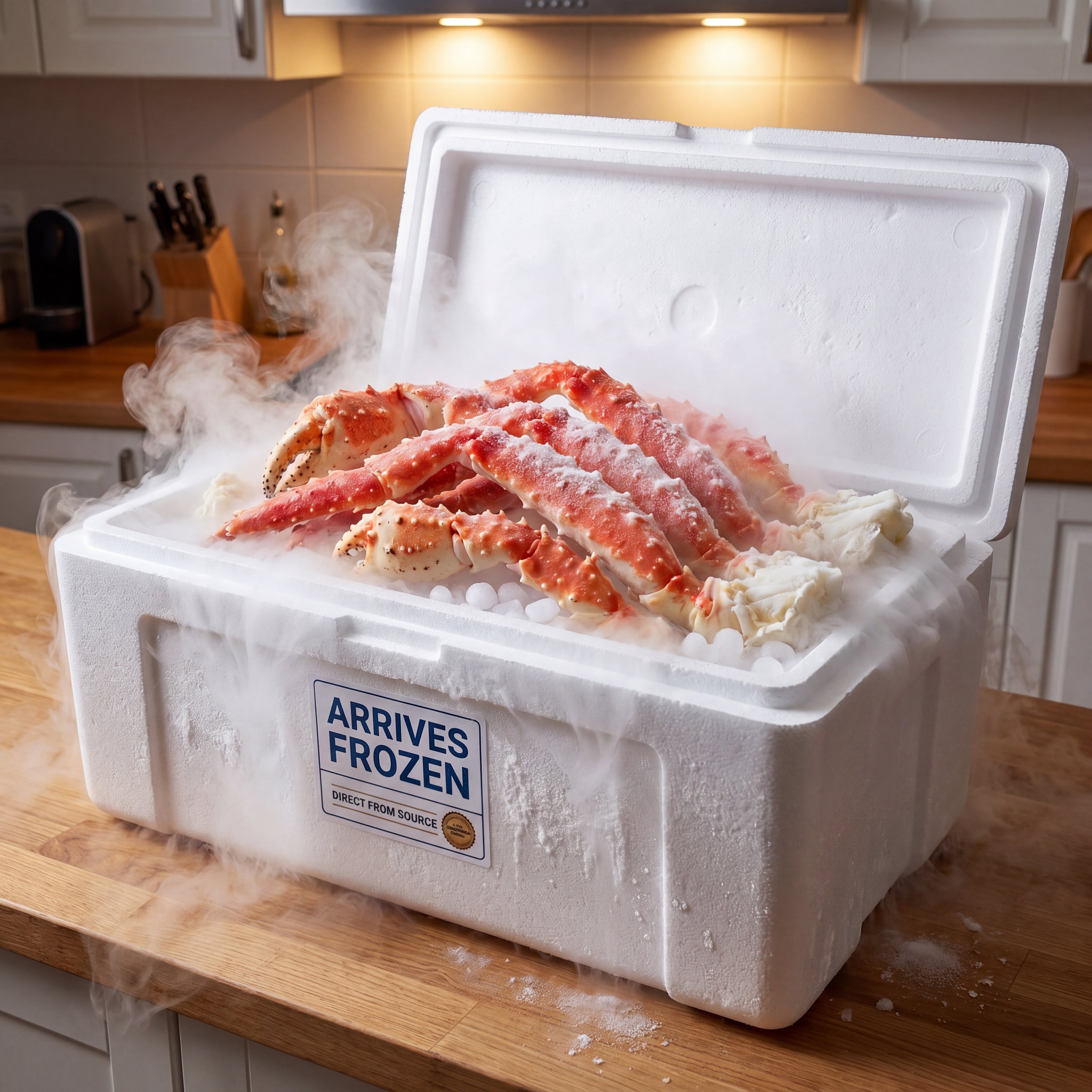 Direct from the Bering Sea: Colossal Alaskan Red King Crab Legs - 100% Wild Caught & Meaty (Ships Frozen)