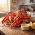 Direct from the Bering Sea: Colossal Alaskan Red King Crab Legs - 100% Wild Caught & Meaty (Ships Frozen)