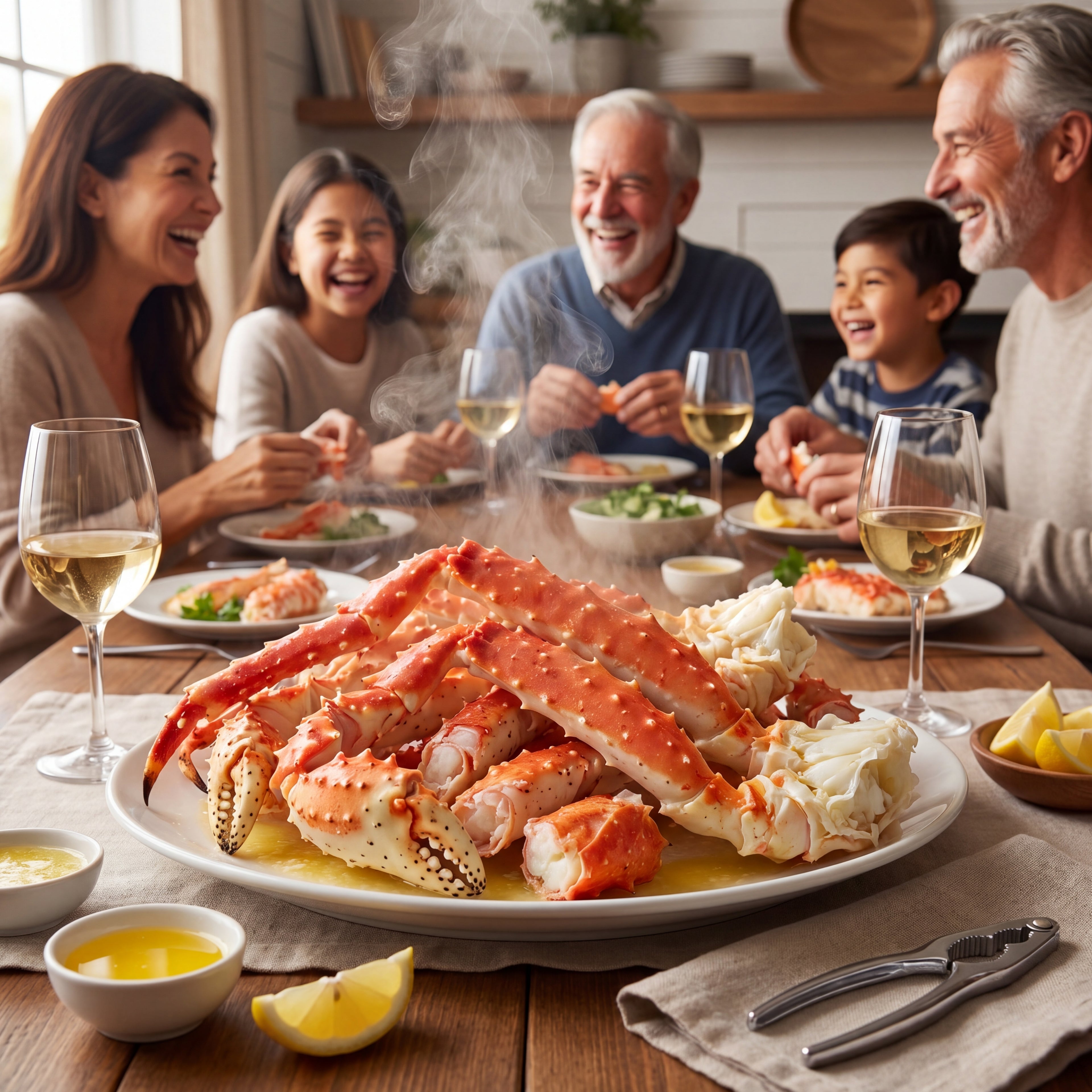 Direct from the Bering Sea: Colossal Alaskan Red King Crab Legs - 100% Wild Caught & Meaty (Ships Frozen)